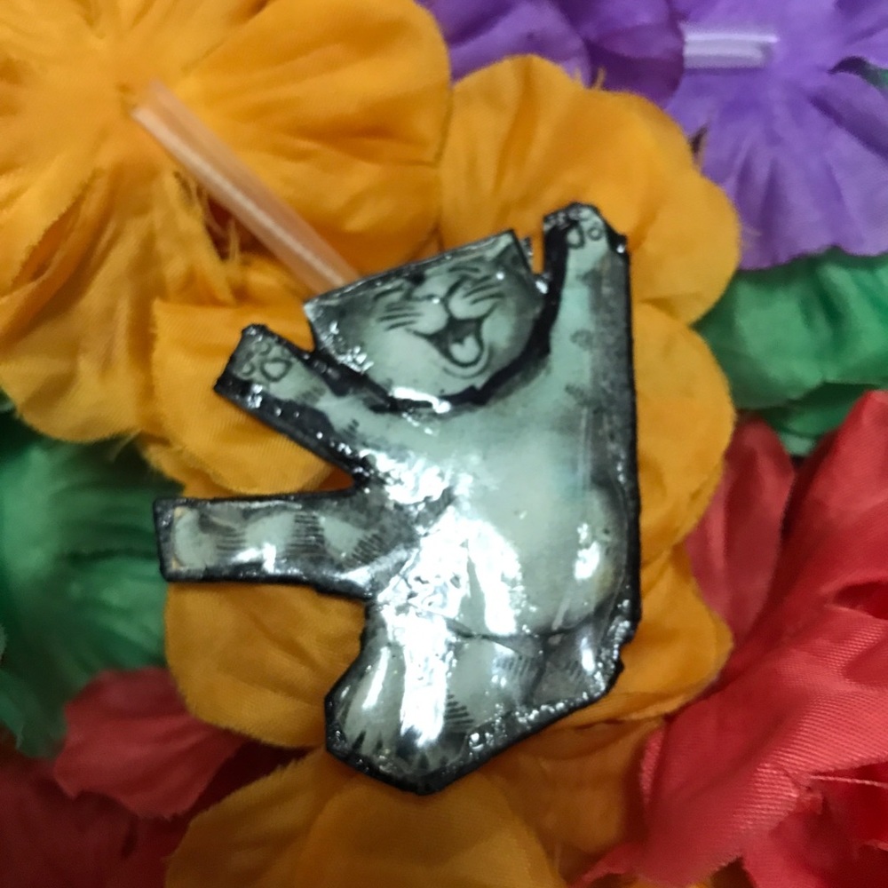 Dancing Cat Pin